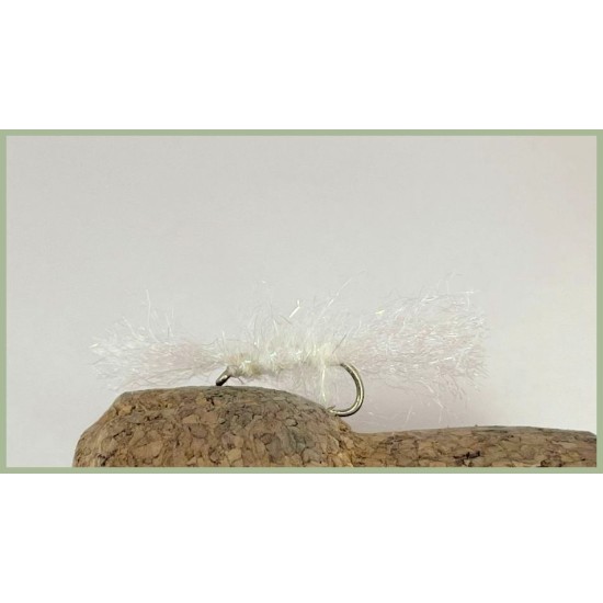 8 Shipman Buzzer Bianche &ndash; Mosche Da Pesca Miste 12/14/16 &ndash; Troutflies UK